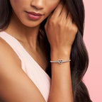 PANDORA Beaded Open Heart Charm - Romantic Heart Jewelry Gift with Gift Box - Textured Beaded Silhouette - Compatible with PANDORA Moments Bracelets - Sterling Silver