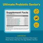 Natural Factors Ultimate Probiotic Senior's - Senior Supplement for Digestive & Immune Health - 35 Billion CFUs - Non-GMO & Gluten-Free - 30 Capsules (30 Servings)