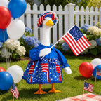 ARGOOFG Porch Goose 4th of July Outfits Clothes for Large 23" H Statue