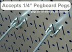 Wall Control 30-P-3232B Black Metal Pegboard Pack - (2) 32" Tall x 16" Wide Black Pegboards