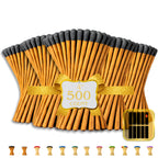 500 Count | 4" Brown Stick Matches | Strikers Included | Color Tip Wooden Match | Refill for Matchstick Jars, Candle Display, Holders & Bottles | 4 in inches Long