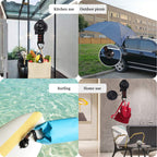 CONBOLA Suction Cups Hooks with 48-inch Adjustable Bungee Cords Set,Adjustable from 7" to 48",Car Camping Essentials Heavy Duty Tie Down Strong Power for RV Boat Window Glass Camping Trap.