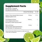 25x Concentrated Citrus Bergamot Extract Capsules, 150 Veggie Capsules, Citrus Bergamot 1000mg Capsules, Non-GMO, Gluten-Free, All Natural, Vegetarian Capsules