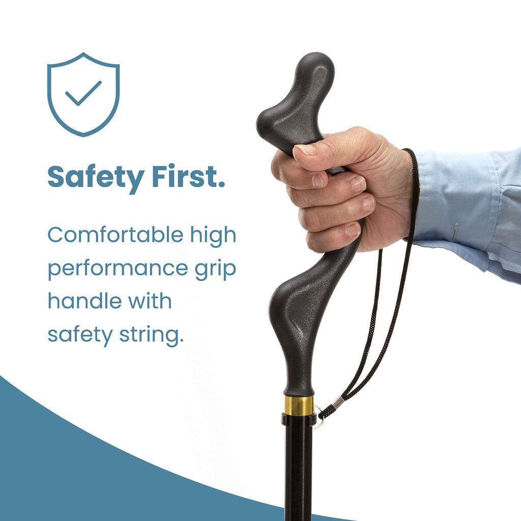 Walking Cane for Men and Women - Special Balancing Stick With 10 Adjustable Heights - Self Standing, Folding, Portable, Collapsible, and Comfortable