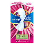 Always Radiant Feminine Pads for Women, Flexfoam Pads with Wings, Size 2, Heavy Absorbency, Lightly Scented, 78 Count (3 Packs of 26)