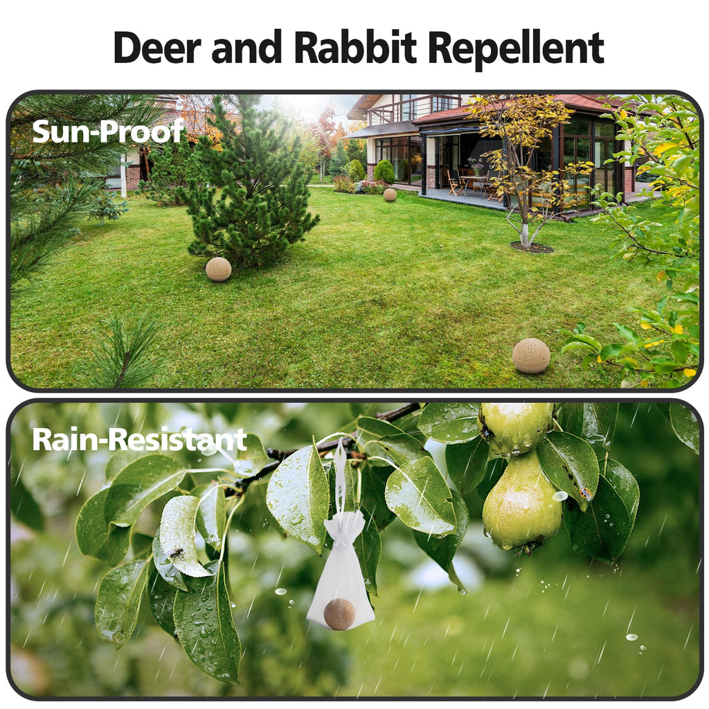 20 Pack Deer Repellent, Rabbit Repellent, Deer Deterrent, Powerful Deer Repellent Outdoor for Plants, Rabbit Repellant for Garden, Deers Repellent for Outdoor Tree Yard, Safe for Deer and Plants