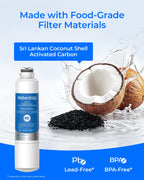 Waterdrop DA29-00020B Refrigerator Water Filter, Replacement for Samsung® HAF-CIN/EXP, DA29-00020A/B, DA29-00020B-1, RF263BEAESR, RF28HMEDBSR, RF263TEAESG, RF4287HARS, 3 Filters