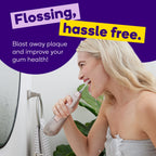 Burst Electric Water Flosser for Teeth Cleaning (3 Modes/Rose Gold) | Cordless | Plaque Removal Between Braces & Dental Work | Portable Floss | Refillable 110mL Tank