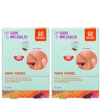 Good Molecules Pimple Patches Pack 2 – 120 Patches (60 × 2 Pack) | Ultra-Thin Hydrocolloid Acne Patches to Conceal Breakouts, Blackheads & Blemishes