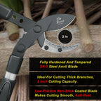 Prunrt Loppers for Tree Trimming Heavy Duty, 26-40 Inch Handle Telescopic Tree Trimmer, Sync Drive Leverage Pruner, 2 Inch Branch Cutter