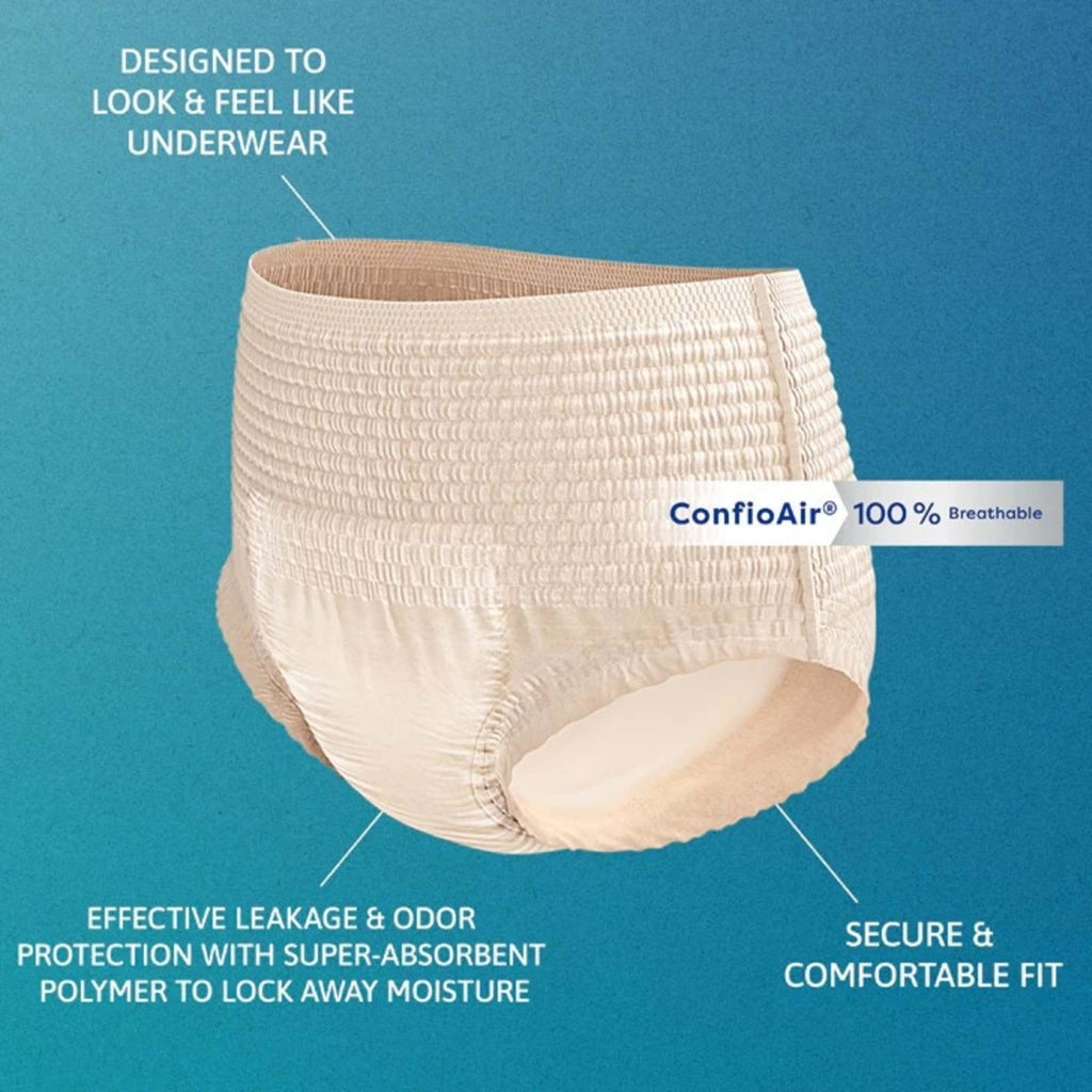TENA ProSkin Large Nude-Colored Adult Female Moderate Absorbency Protective Disposable Underwear, 72 Count