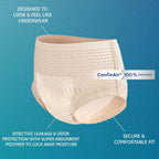 TENA ProSkin Large Nude-Colored Adult Female Moderate Absorbency Protective Disposable Underwear, 72 Count