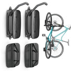 monTEK Swivel Bike Wall Mount, Vertical Bike Rack for Garage, 2 Pack, Gray
