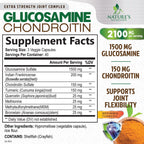 Glucosamine Chondroitin MSM - 3x Strength Joint Support Supplement for Joint Mobility & Comfort For Men and Women, Glucosamine Supplements Complex with Turmeric & Boswellia - 120 Capsules