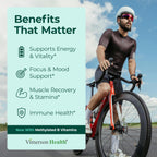 Methylated Multivitamin for Men with Bioavailable Vitamins, Chelated Minerals, Vitamin D, B12, C, A & Zinc for Energy, Focus and Immune Health – Premium Mens Multivitamins & Multiminerals – 60 Caps