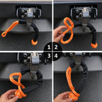 Ucreative 2Pcs Synthetic Soft Shackle 1/2 Inch x 22 Inch (56,000lbs Breaking Strength) with Extra Sleeves (Gray)