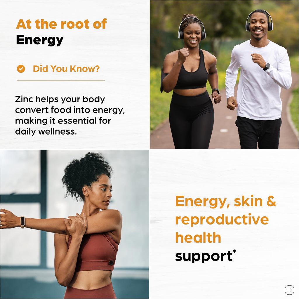 Zinc 50mg Capsules for Men and Women, 360 Count | Highly Absorbable Zinc Supplements for Immune System Support | Zink 50 mg Mono Methionine Chelated Complex |Helps with Skin Health & Overall Immunity
