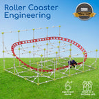 Thames & Kosmos Roller Coaster Engineering STEM Kit | Design, Build, Experiment w/ Working Roller Coaster Models | Explore Physics, Forces, Motion, Energy, Velocity & More | Solve Building Challenges