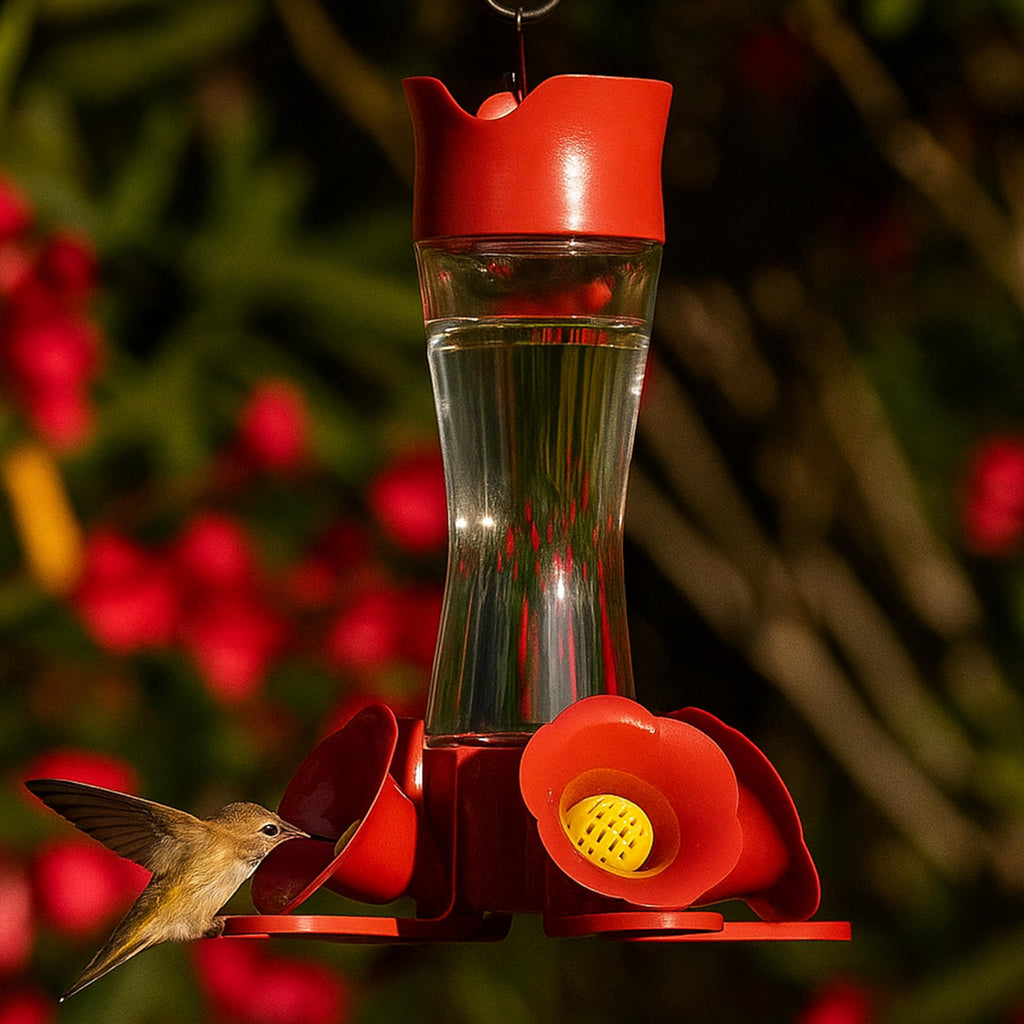 Perky-Pet Glass Hummingbird Feeders for Outdoors, 8 oz Nectar Capacity
