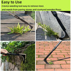 KLDOLLAR Crack Weeder, 48" Long Handle Crevice Weeding Tool with Soft Grip