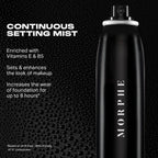 Morphe Jumbo Continuous Setting Spray - Micro-Fine Makeup Setting Spray with a Natural Radiant Finish - Helps Makeup Resist Caking or Fading & Increases Wear of Foundation (6.5 fl oz)