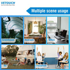VETOUCH Plug in CO2 Detector Wall, 3-in-1 Air Quality Monitor CO2 Alarm, Digital Display CO2 Monitor, Household Temp Humidity Meter, Real-Time CO2 Level Sensor Alert for Home Office School Garage