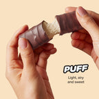 Built Puffs Bars, 12 Count Protein Bar - High Protein Energy Bars, Collagen, Gluten Free, Chocolate Covered, Low Carb, Low Calorie, Low Sugar, Delicious Protein, Healthy Snack (Peanut Butter)
