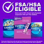 Tampax Radiant Tampons for Women Multipack, with LeakGuard Braid, Regular/Super Absorbency, Unscented, 84 Count (3 Packs of 28), Packaging May Vary
