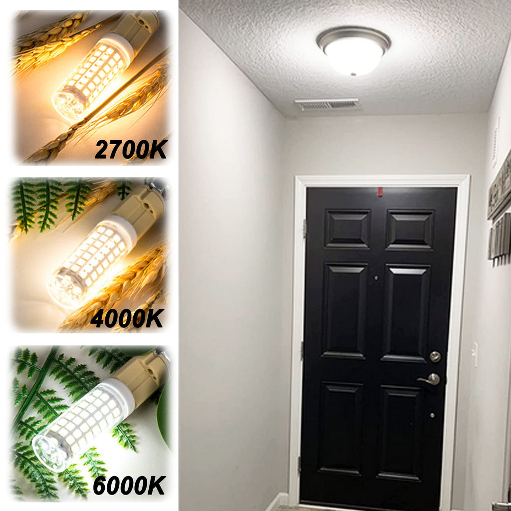 ALIDE E26 100W Replacement LED Candelabra Corn Bulbs 6000K White
