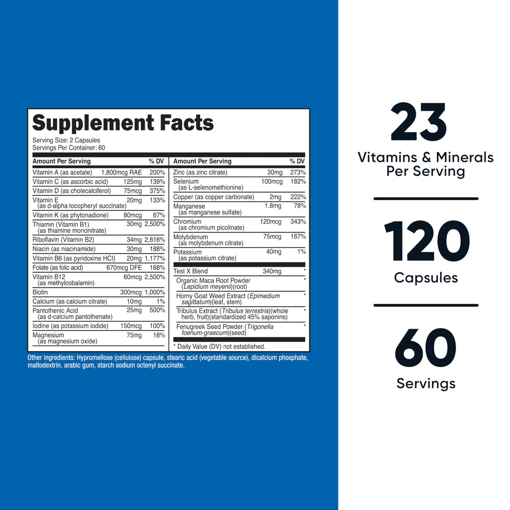 Nutricost Multivitamin for Men 120 Capsules (3 Bottles) - Vitamins and Minerals for The Healthy Man