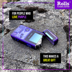 Rolls Electric Lighter - Stocking Stuffers - Gifts for Men - Cool Lighters - Electric Lighters Rechargeable - Mens Gifts - Retro Gamer - Birthday Gifts for Men - (Atomic Purple)