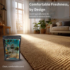 Lapew Brazilian Summers Carpet Deodorizer Powder - Brazilian Waves Freshener for Vacuuming | Scented Odor Eliminator for Home | 36 oz