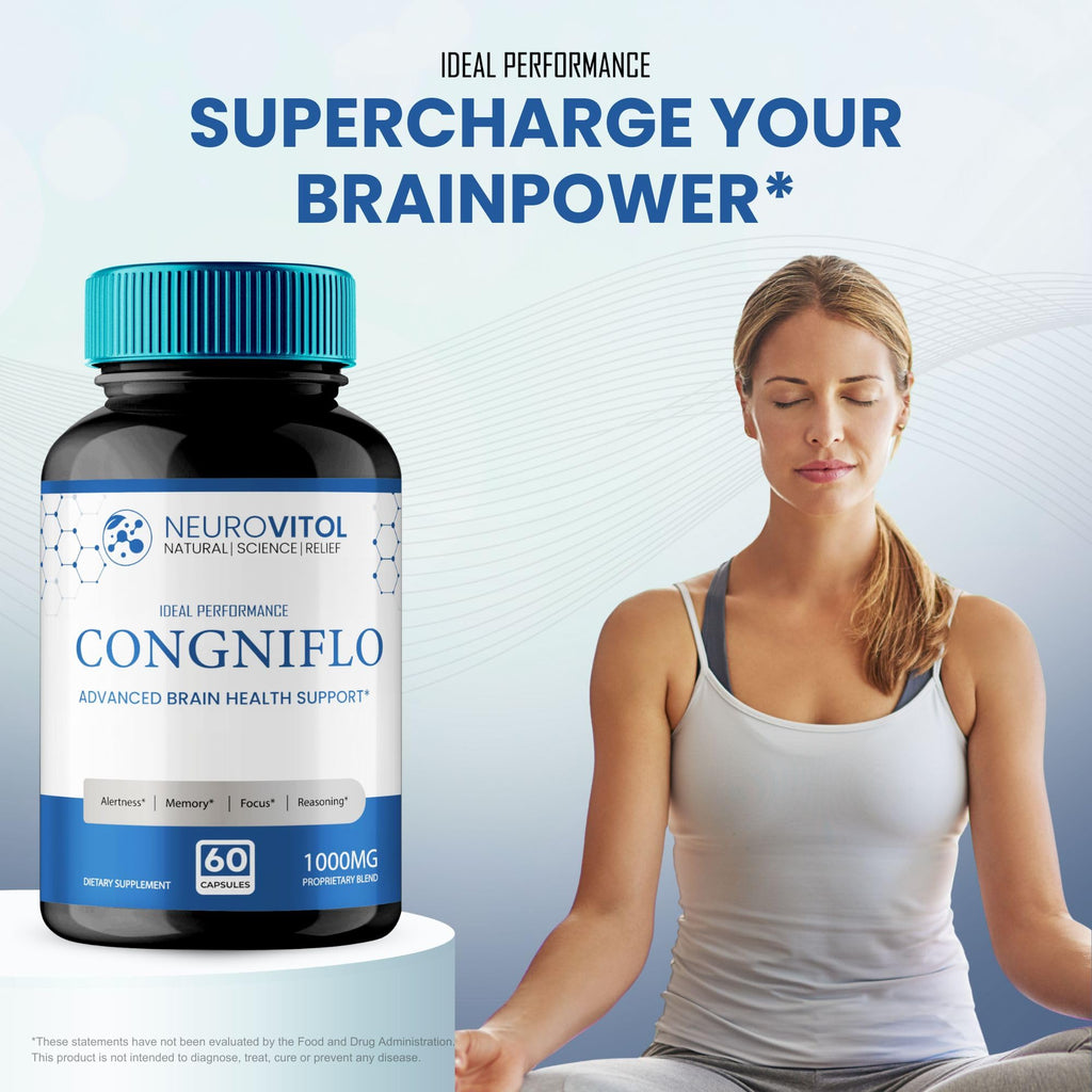 NeuroVitol Cogniflo Capsules, Official NeuroVitolCogniflo Supplement for Brain Health & Memory Support - Maximum Strength, Advanced Formula Nootropic Pills, NeuroVitol Cogniflo Reviews (3 Pack)