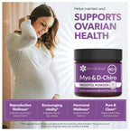 Intimate Rose Inositol Supplement for Women Powder - Myo-inositol & D-Chiro Inositol Powder - Hormonal Balance & Healthy Ovarian Function Support for Women - Ideal 40:1 Ratio - Made in USA