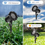 Outdoor RGB Laser Projector Lights 3 Color Starry Sky Firefly Effect
