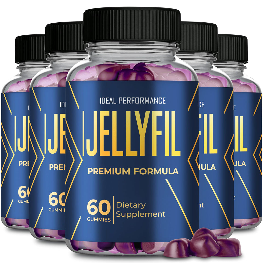 Jellyfil Gummies, Jellyfil Supplement Gummys with All Natural Ingredients - Maximum Strength, Daily Energy & Wellness Support, All Natural for Drive, Stamina and Active Lifestyle Reviews (5 Pack)