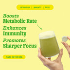 8Greens Supergreens Tablets | Super Greens Powder Superfood Tablet, Metabolism Immunity & Focus, Daily Greens Effervescent Tablets, Organic: Aloe Vera, Spirulina, Chlorella, Lemon Lime, 10 Servings