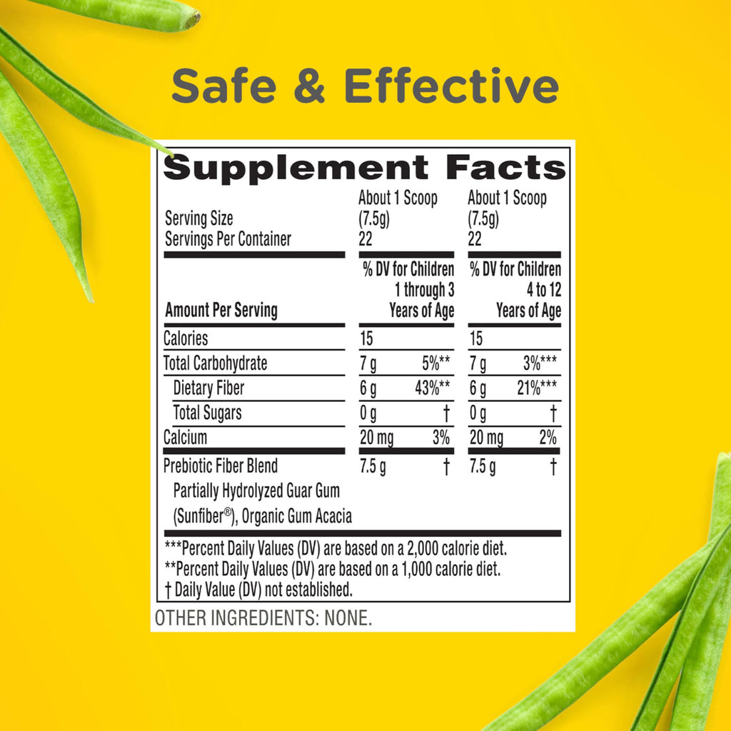 Zarbee’s Children’s Regularity Support Prebiotic Fiber Powder, Flavorless, Sugar Free, Gluten-Free, Daily Fiber Supplement for Kids & Toddlers 1 to 12 Years, 5.82 oz
