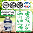 tnvitamins Glucosamine Chondroitin MSM Capsules, 240 Count | 4,000 mg Per Serving | 2,000 mg Glucosamine Sulfate 2KCl + 2,000 mg MSM & Chondroitin Blend | Joint Support Supplement