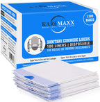 100 Bedside Commode Liners Bags for Commode Toilet - Leak Proof & Odorless Potty Liners for Portable Potty Chair Liners - Potty Bags for Portable Toilet Bag - Bedside Toilet Liners Disposable Adult