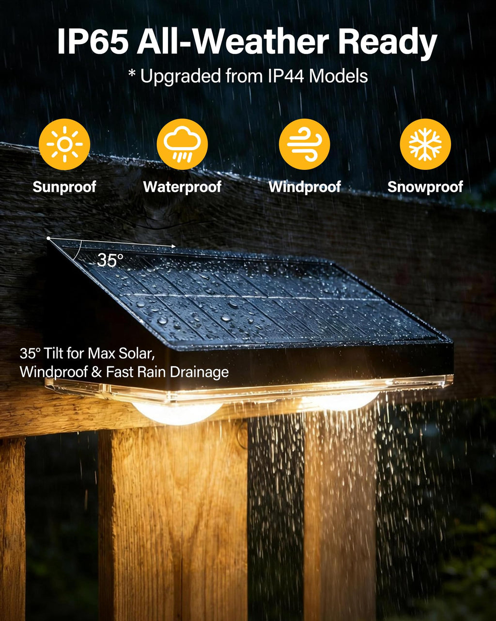 Toeuie Solar Fence Lights Outdoor, 6 Pack Ultra-Bright 85LM Fence Lights Solar Powered, 9 RGB Color Modes, IP65 Waterproof, 12H Dusk to Dawn Glow for Pool/Deck/Patio/Wall/Backyard - Black