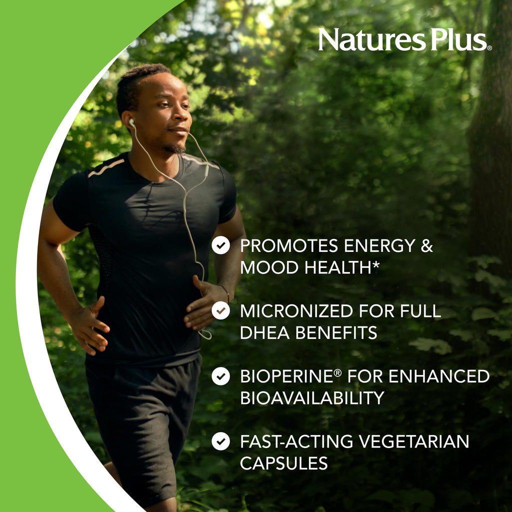 NaturesPlus DHEA-10 - Supports Energy, Immune Health & Healthy Aging - 90 Capsules - Vegan, Gluten Free - 90 Servings