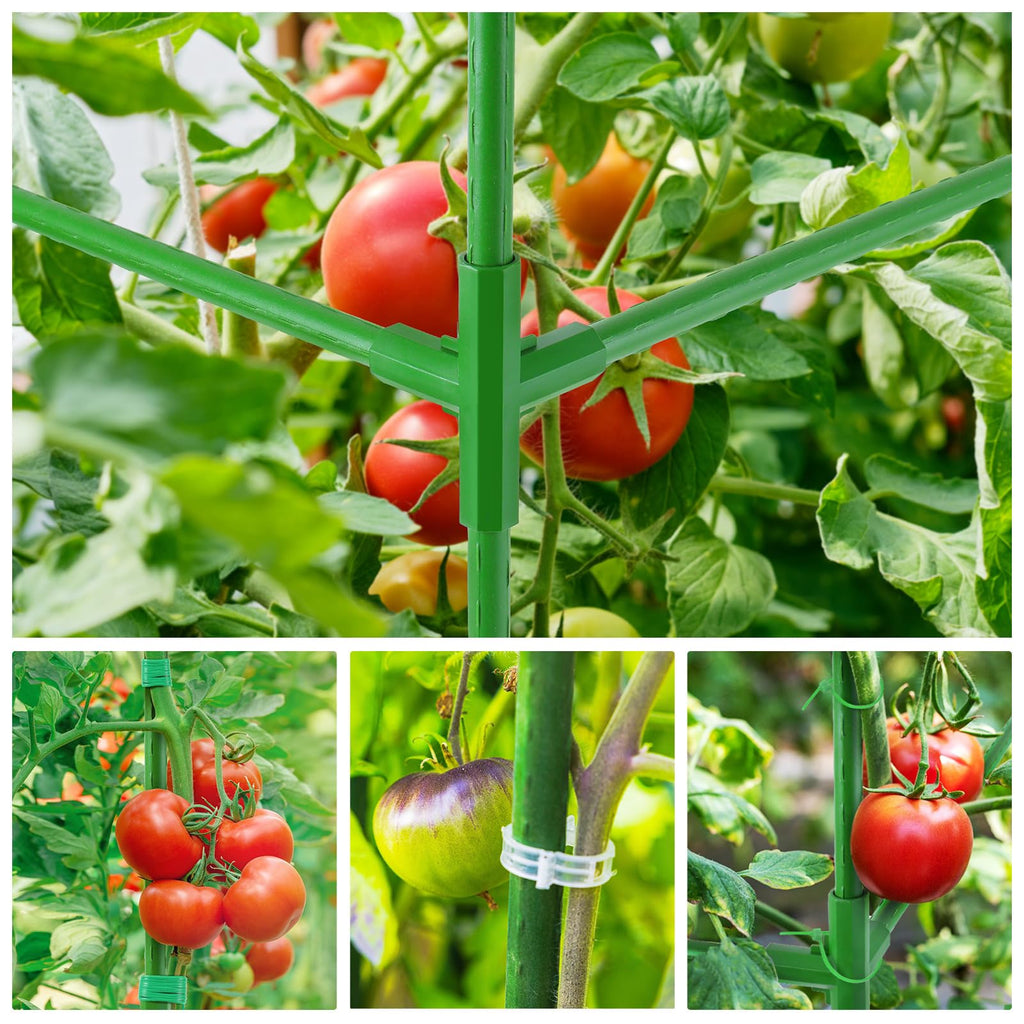 POILKMNI Tomato Cage 51×17×49 Inch with 46 Gallon Grow Bag