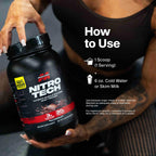Muscletech Whey Protein Powder (Vanilla Cream, 4 Pound) - Nitro-Tech Ultimate Muscle Building Formula with Whey Protein Isolate - 30g of Protein, 3g of Creatine & 6.8g of BCAA - Packaging May Vary