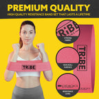 Tribe Lifting Fabric Resistance Bands for Glutes & Legs | 5 Fabric Workout Bands Set | Thick Booty Bands for Squats, Lunges, Hip Training, Physical Therapy & Home Workouts