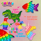 120 Pcs Fidget Toys Pack, Pop Sensory Party Favors Set Gifts for Kids Adults Boy Girl Stocking Stuffers Autistic Bulk Goodie Bag Filler Treasure Box Classroom Prizes School