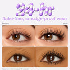 tarte tartelette tubing mascara – Lash Extensions in a Tube, Easy-to-Remove Eye Makeup, Clinically Proven to Volumize & Curl, 24Hr Smudge-Proof Longwear, Vegan & Cruelty-Free, full size, black