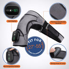 Cordless Shoulder Heating Pad, Heated Shoulder Wrap with Vibration, Shoulder Massager Heated Shoulder Brace for Women Men, FSA Approved Products