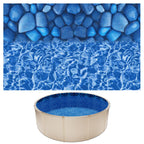 VEVOR 15-ft Round Above Ground Pool Liner, Overlap Pool Liners, Standard Gauge Vinyl, 48-to-54inch Wall Height, Designed for Steel Sided Above-Ground Swimming Pools