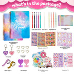 OIHEW DIY Journal Kit for Girls/Teen/Tween, 2 PC Stationery | Scrapbook | Diary | Journaling Art Crafts Supplies Set, Christmas | Birthday Gift for 8 9 10 11 12 13 14 Year Old Girl Ideas